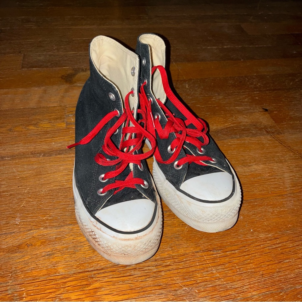 Platform Converse Black High-Tops